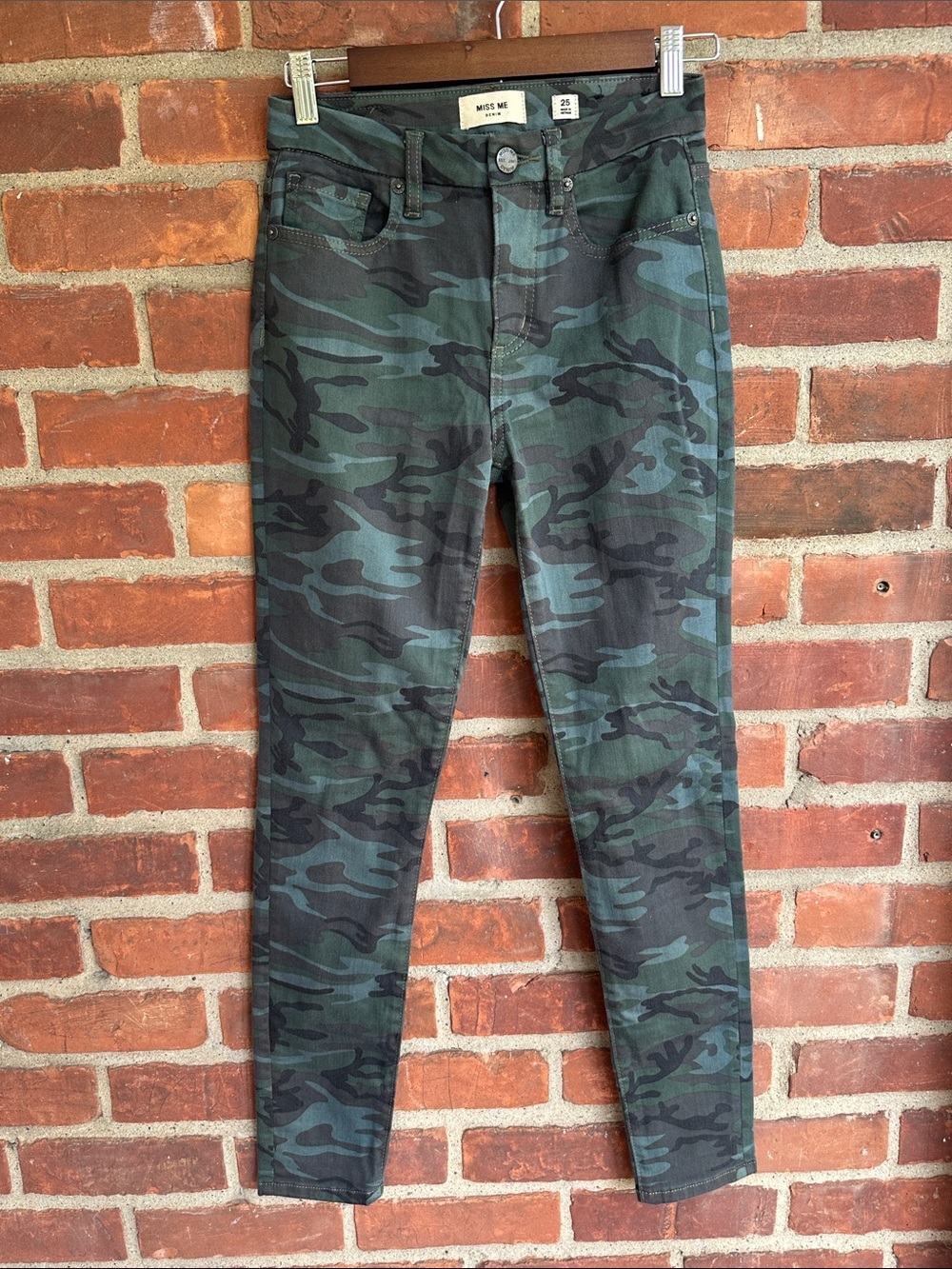 Miss Me Denim Jeans Camo Camouflage 25